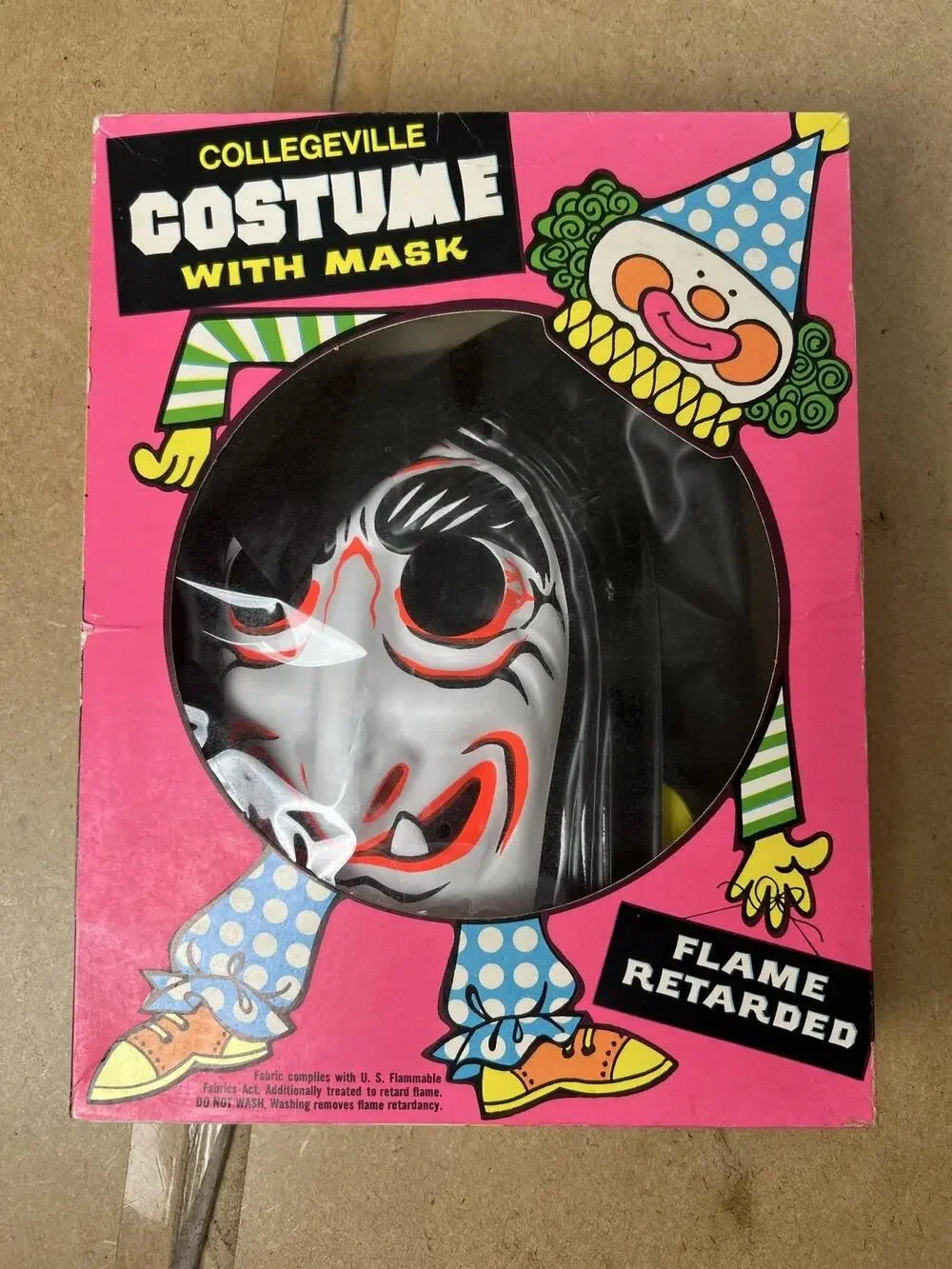 Collegeville Witch Costume With Mask Medium White Child Size M Made In China